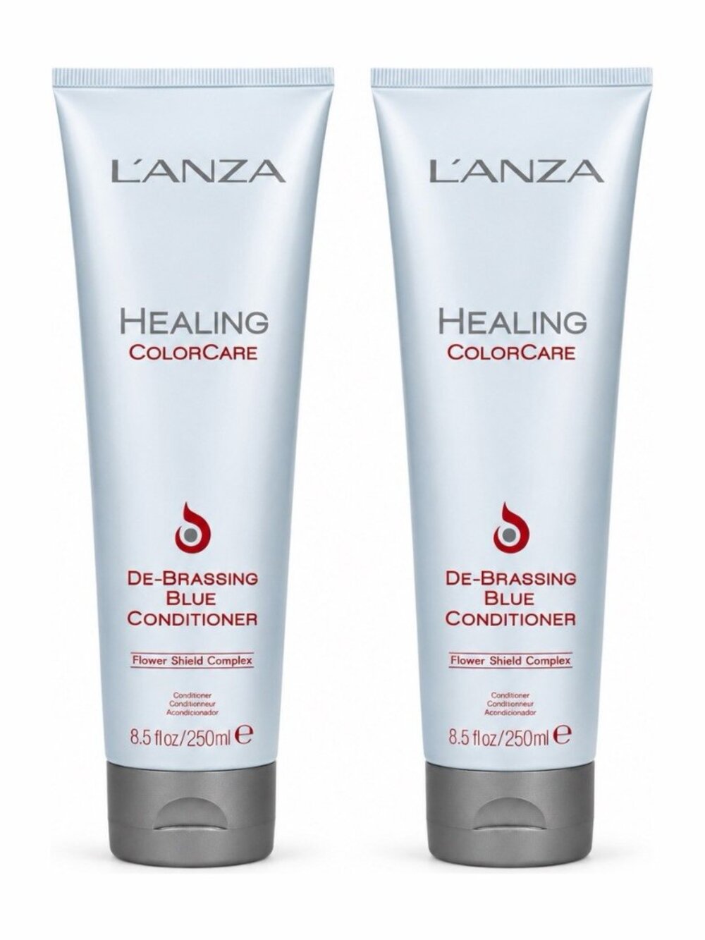 2x L’ANZA Healing ColorCare De-Brassing Blue Conditioner 8.5 oz 250ml